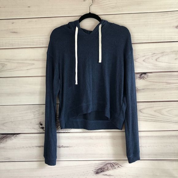 Hollister Blue Drawstring Pullover Hoodie - Picture 1 of 3